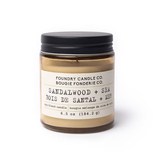 foundry candle co tobacco and amber Co. Glass Jar Candle with Lid Black 15oz and elevated style to seasonal decorating Foundry Candle Co. 6.5oz. Soy